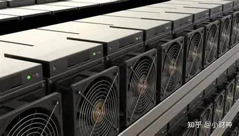 A bustling mining farm hosting various rigs, illustrating the collaborative environment for cryptocurrency mining